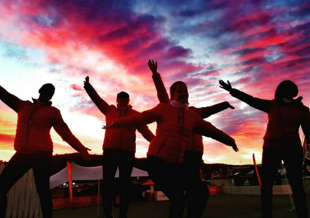 Keeping warm during the PnP Knysna Oyster Festival